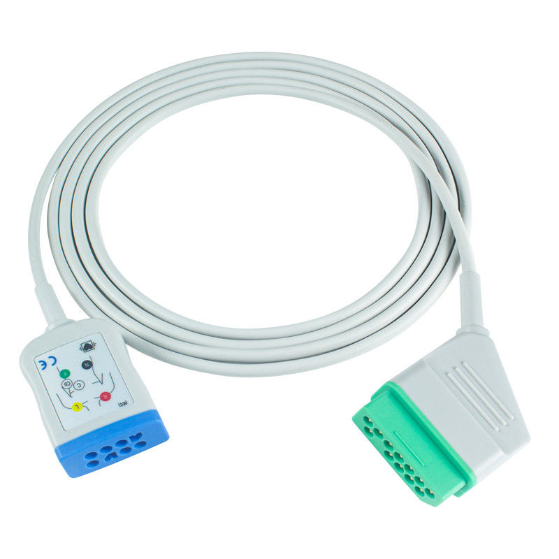 Nihon Kohden 12Pin 6Lead-EKG-Stick-Adapterkabel JC-906PA BSM 2354A BSM-2300 Life Scope I BSM-2301 EKG-Verlängerungskabel