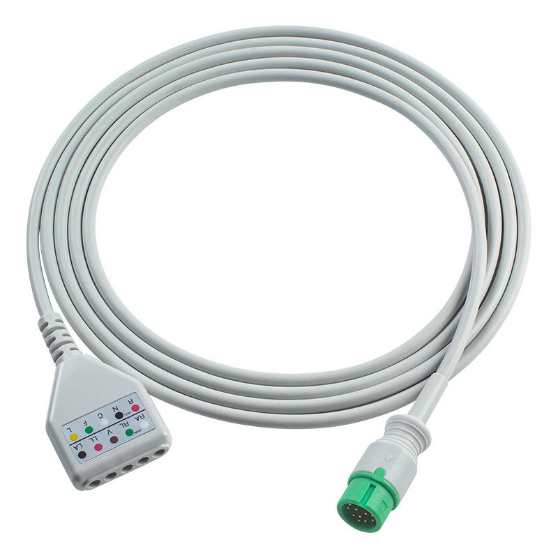 Comen 12-Pin-EKG-Stickadapterkabel C50 C70 C90 NC12 NC8 EKG-Kabel Euro-Style EKG-Verlängerungskabel