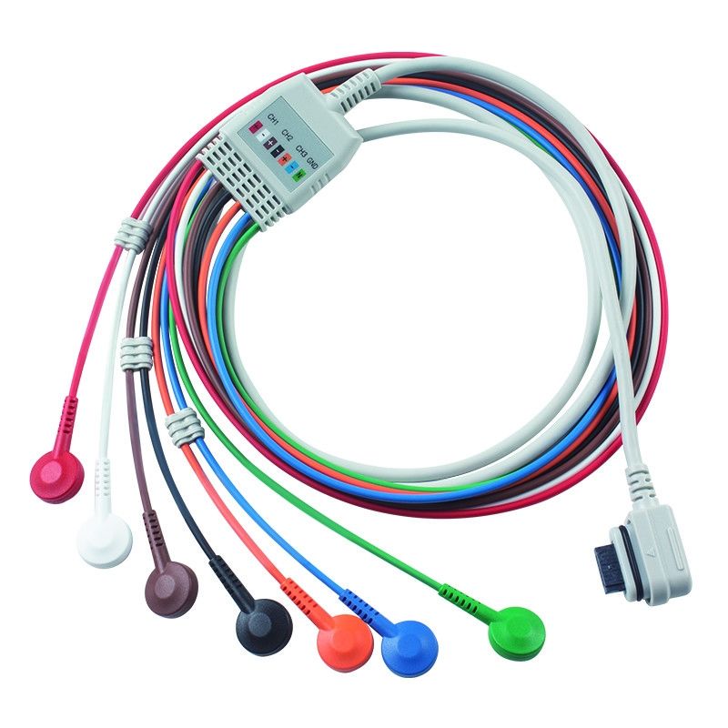 Kompatible GE Healthcare 2008594-002 7-Lead EKG Telemetrie Patientenkabel Seher Licht Bestellung 5 Stück bekommen 1 Stück Tasche kostenlos