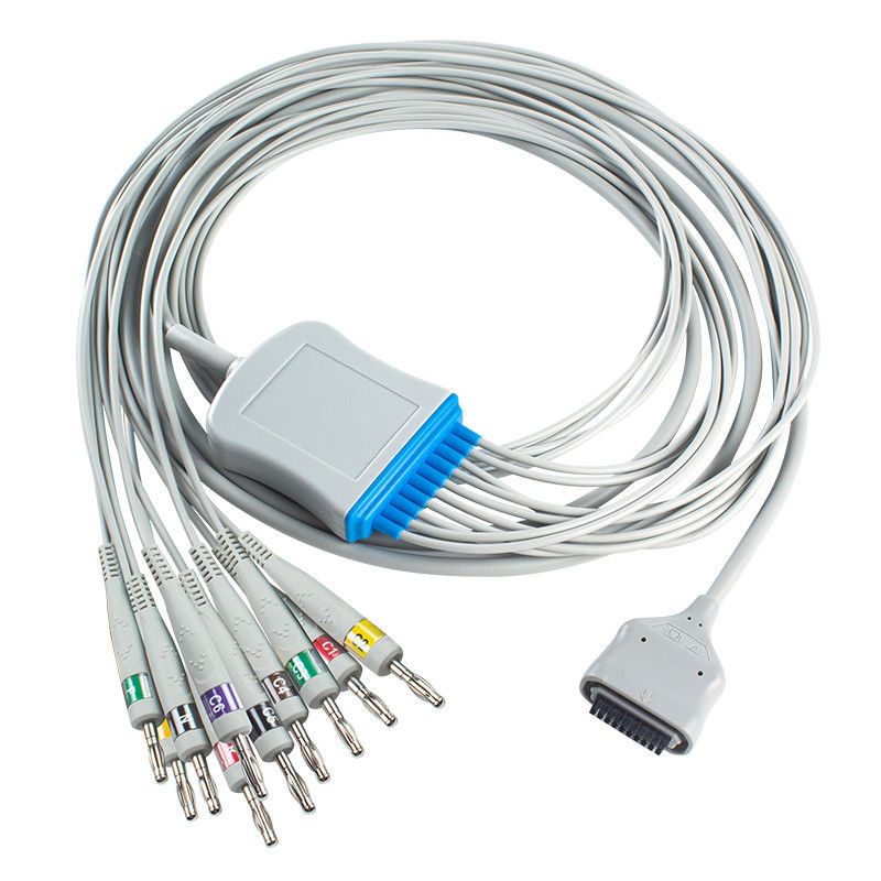 EDAN Dx12 10Lead EKG Holter Kabel Banane für Stammkabel Länge 2,2M Kompatibilität