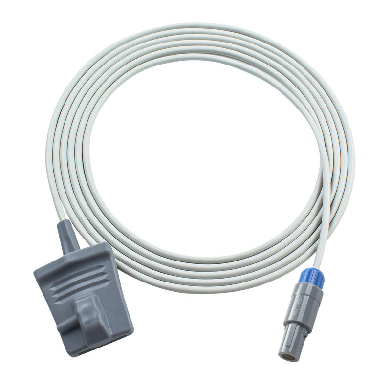 Kompatibel Trismed 7000K Erwachsener Soft Tip Direct SpO2 Sensor 3.0M 5Pin Single Notch Digital Tech