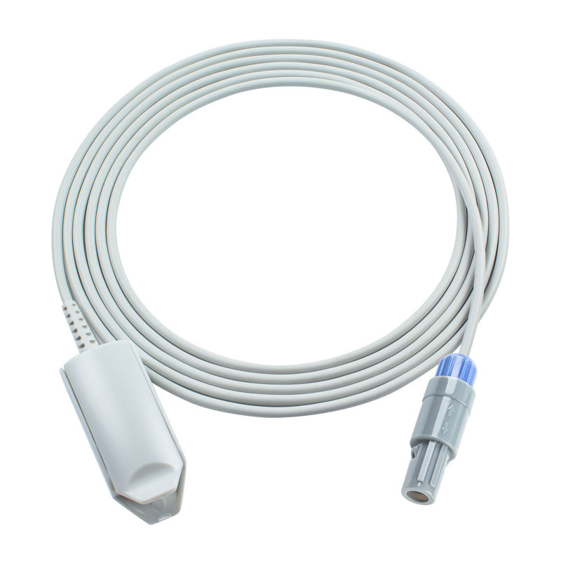 6Pin 40Degree Erwachsener Finger Clip SpO2 Sensor 3,0M Kompatible Drager Vist 120 Vist 120s
