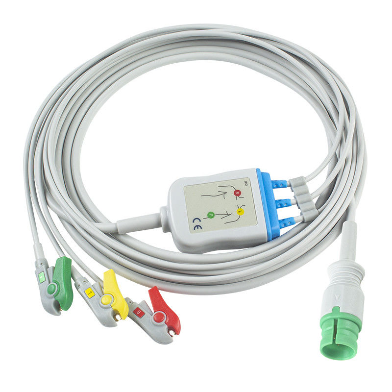 Kompatibel mit Promed EKG Kabel 3Lead IEC Grabber für PM-12 14Pin