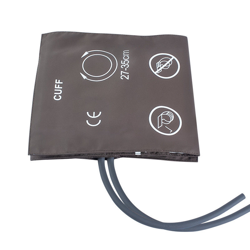 NIBP-Manschetten für Erwachsene Doppelrohr 27-35cm TPU-Manschetten Braune Tasche Verpackungstyp