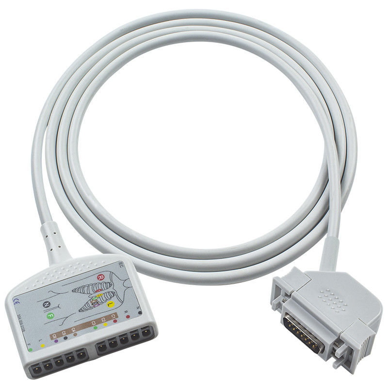 Latexfreies 10Lead EKG Trunk Kabel für Cardiosys EK36 EK403 EK41 EK413 EK43 EK512 EK53