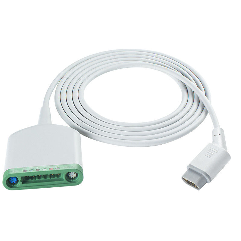 Kompatibel mit Multimed 6 Pod Patient Cable 3.5M 6Lead EKG mit SpO2/Temperatur/EKG Funktion