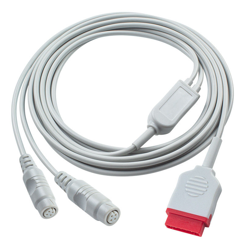 3.5M GE IBP Adapter Kabel zum doppelten P-Hilips-Anschluss für medizinische Diagnosegeräte
