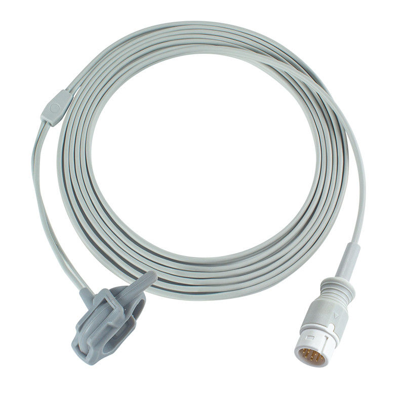 Graue Neugeborene-SPO2-Sonde für Medetec England SPO2-Sensor 12Pin 3,0M