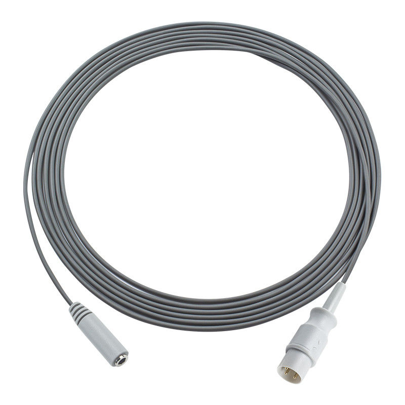 Kompatibles Luftschild 3Pin zu weiblichem Mono-Stecker-Anschluss Temperaturadapterkabel 3,0 M für Krankenhäuser und medizinische Geräte