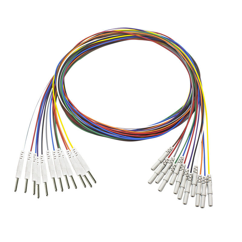 Din 1,5 mm-2,0 mm Pin EEG Nadelelektroden vergoldet EEG EMG Leadwires Elektrode
