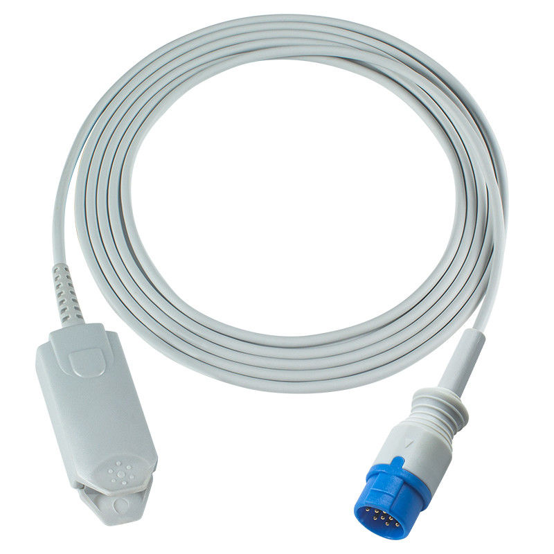 Biolight Wiederverwendbarer SpO2-Sensor M900 M7000 M9500 Digitale Fingerclip für Erwachsene 12Pin 3.0M