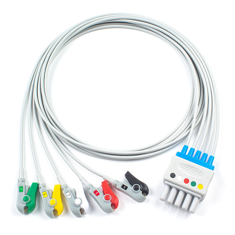 Führungs-Grabscher-Clip Siemens Drager ECG des Leitungsdraht-5956359 MP03414 Satz-5, zu verdoppeln 5 Pin Connector