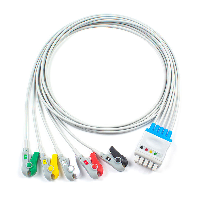 Schlag 2500 Solar-8000 GE-Gesundheitswesen Marquette ECG Leitungsdraht-412681-001 GE 5 Führung Iec-Clip