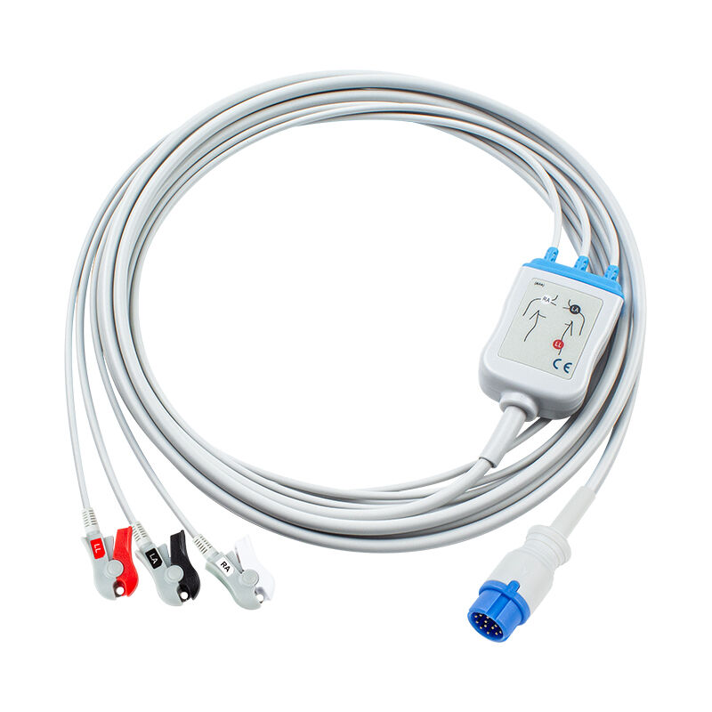 Innominated Cardio-Aid CA360-B Defibrillator 12Pin EKG EKG Kabel und Leitungen 3Lead
