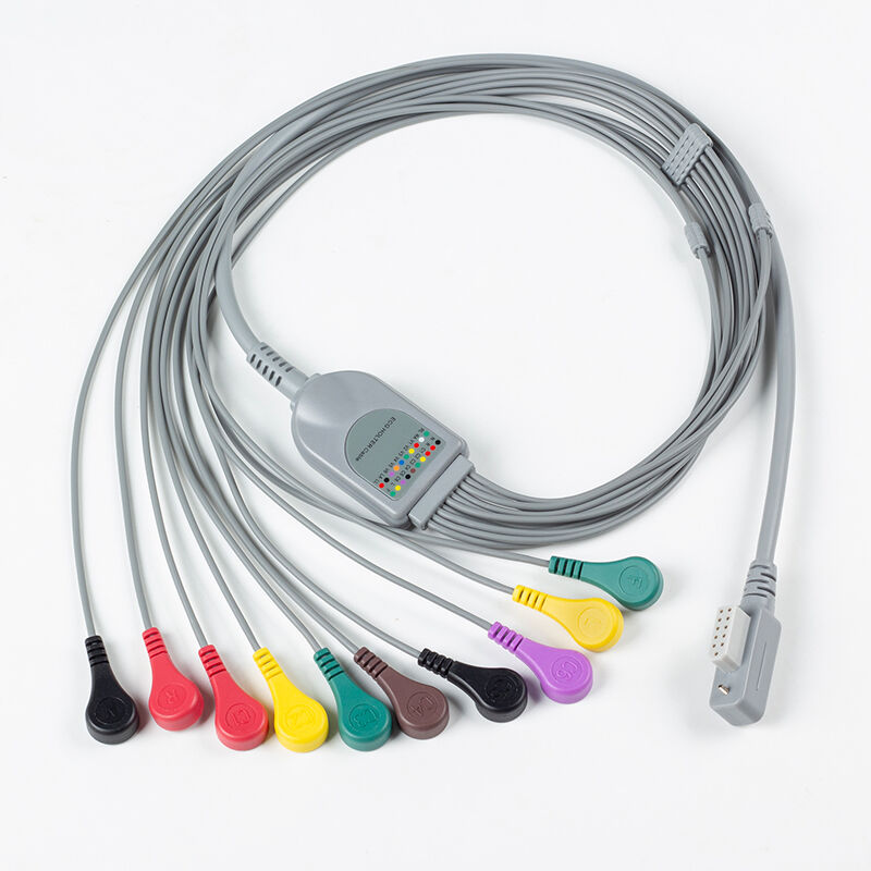JincoMed 10 Lead MIC-12H-3 MIC-12H-3S MIC-12H-3L MIC-12H-3G EKG EKG Holter Kabel Holter 11Pin EKG EKG Kabel und Leitungen