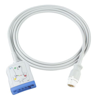 Kabel AAMI Philips 12Pin 6+4 ECG Trunck geduldiges Kabel Iecs ECG