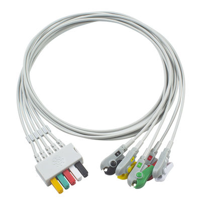 Abnehmbares Kabel Siemens/Leitungsdrahtes 5Lead ECG Drager 5956359 MP03414 ECG