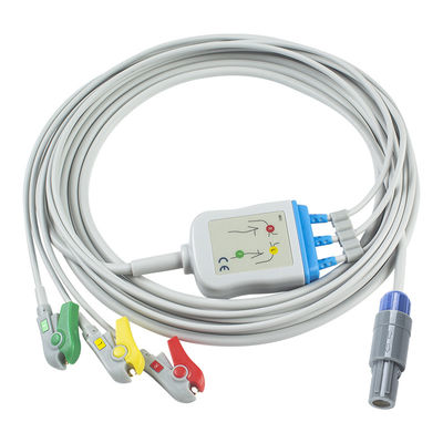 GE Healthcare Vivid Direct-Connect-kompatibles EKG-Kabel und Leitungen für 3Lead IEC Grabber
