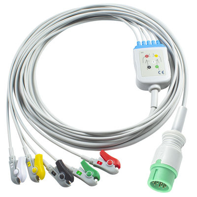 5 Blei-TPU-Direktanschluss-EKG-Kabel kompatibel mit Comen